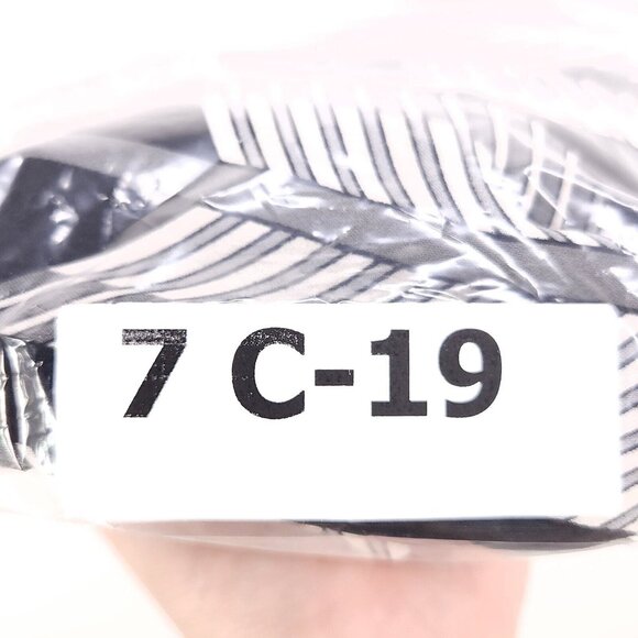 Tory Burch 100% Silk Dress Sleeveless A-Line Ruffle Top Size 2 Chevron Gray - Picture 13 of 13